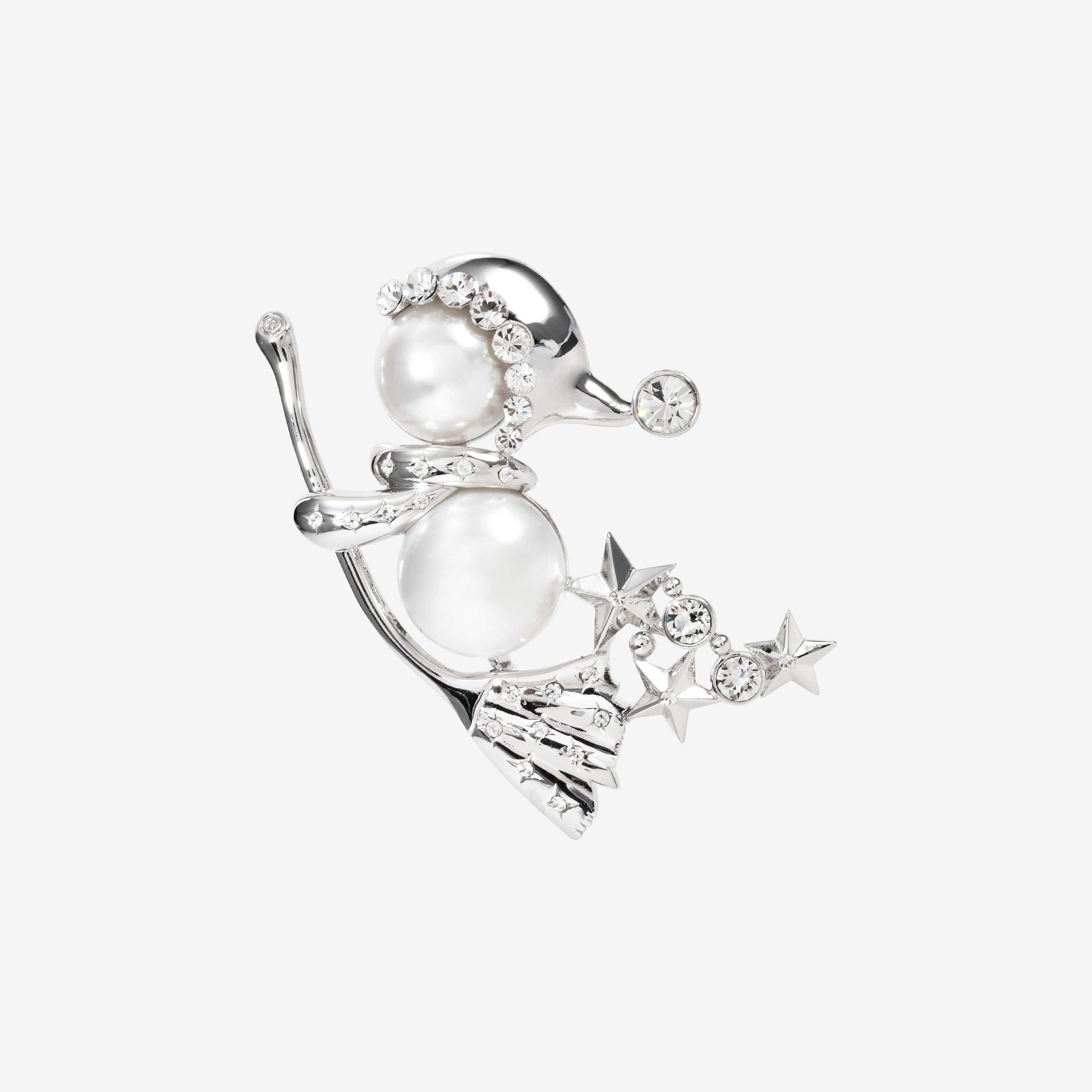 Snow-man Brooch and Necklace