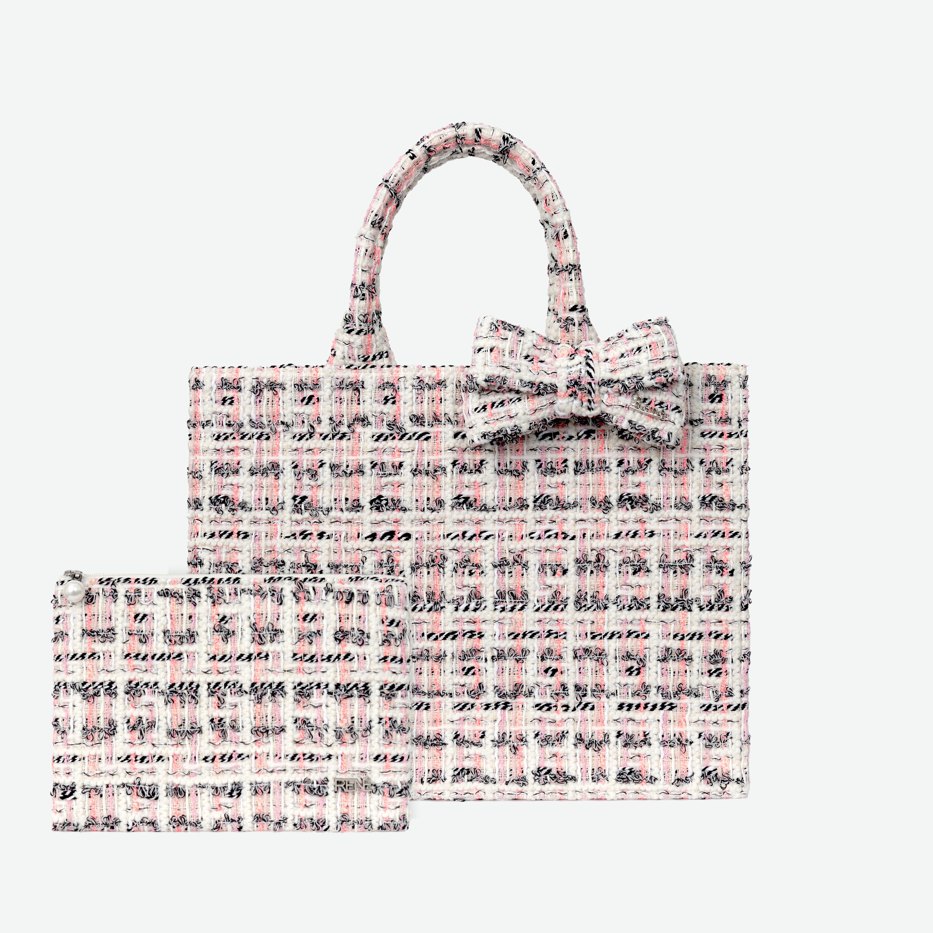 René♡フランスMALHIA社製ツイードバッグ♡ René