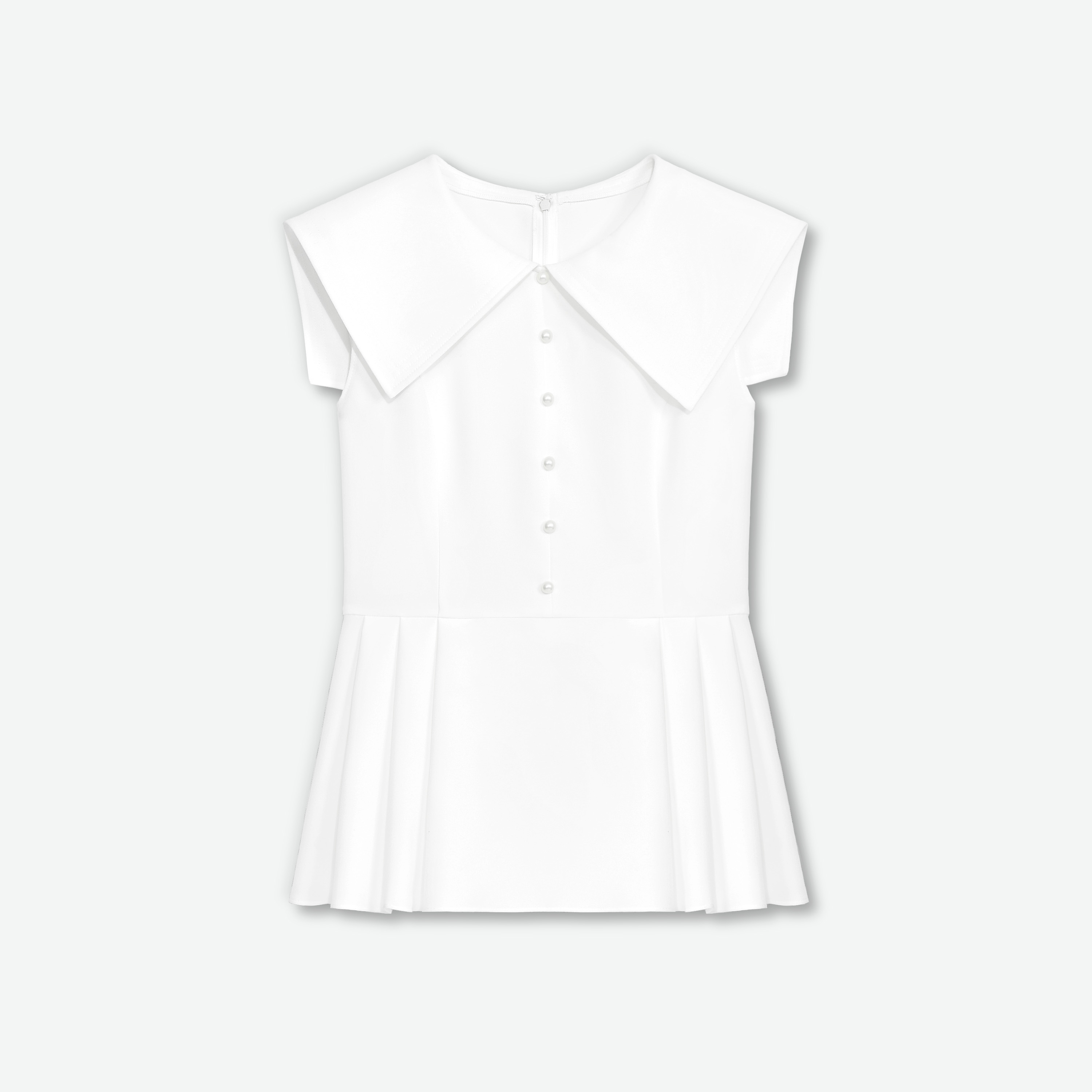 2022年春夏 2023年René ルネ Lady Blouse ミルクホワイト リボン