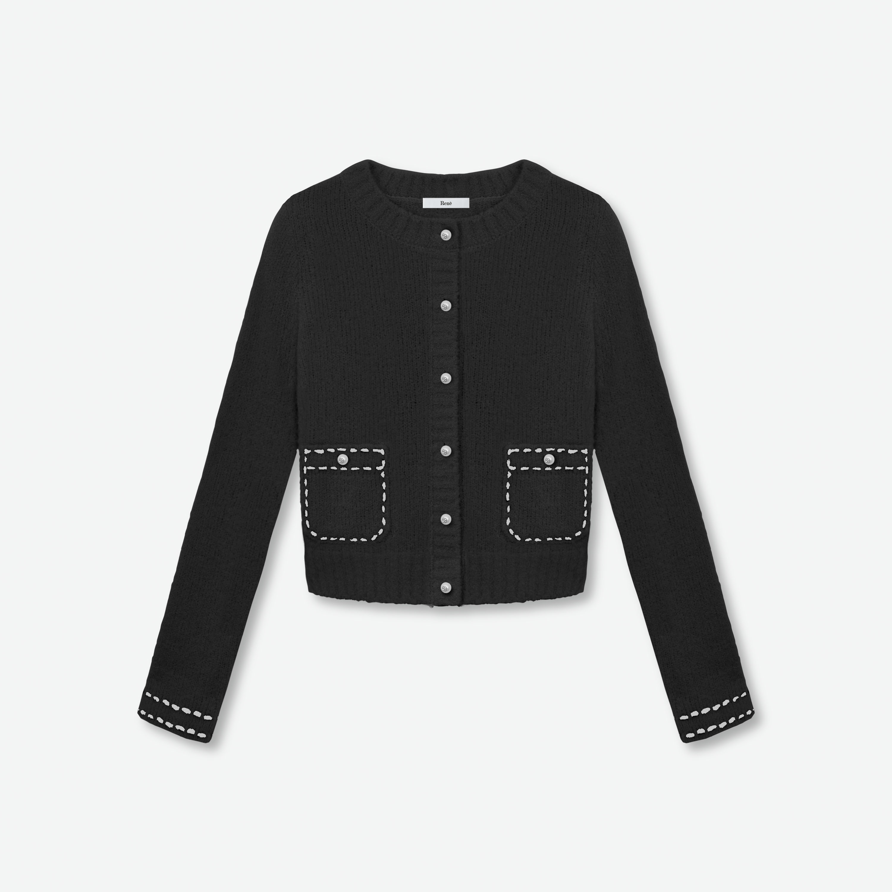 Rene ☆Rene カーディガン36☆ ルネ ウール ニット カーディガン 黒