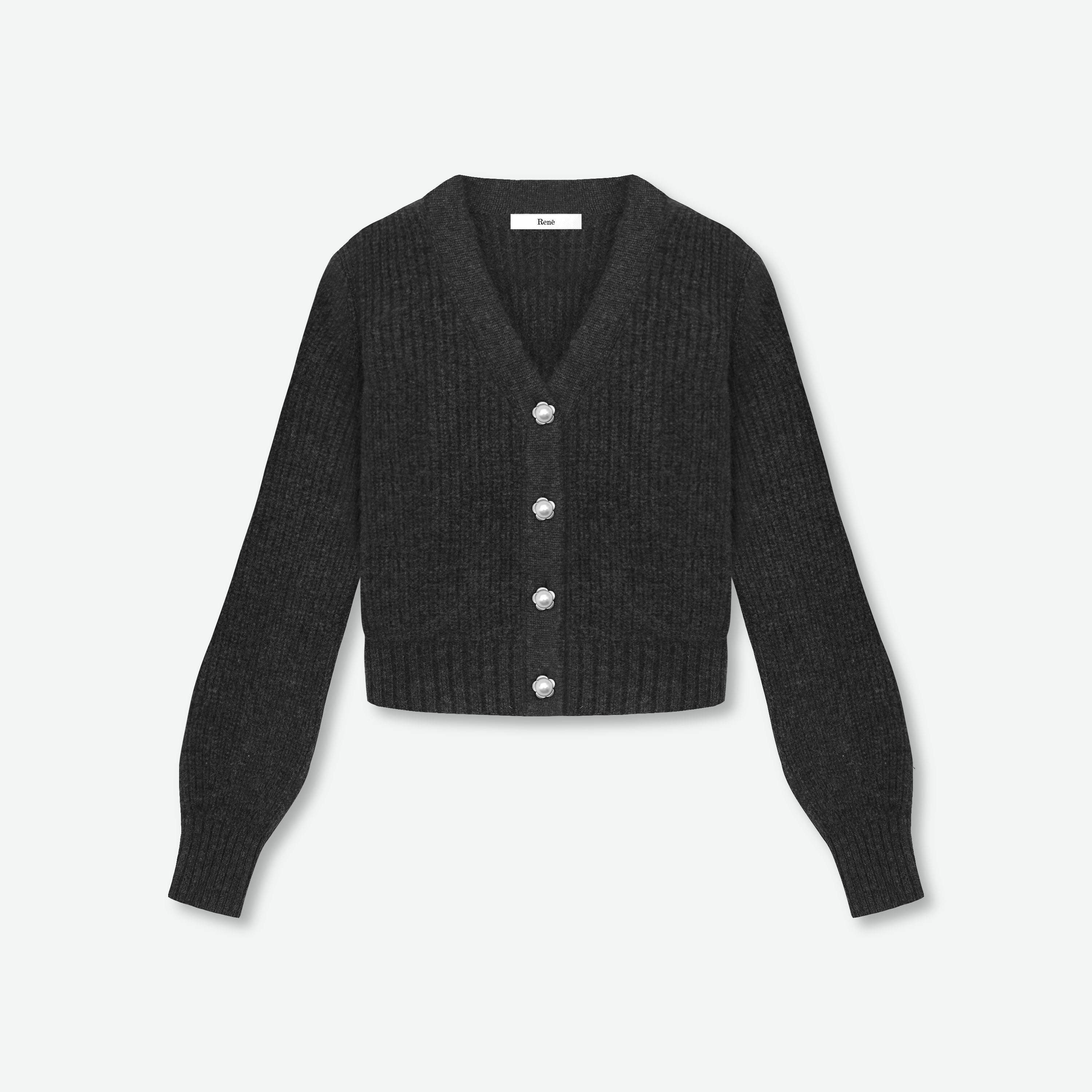 ルネ Rene ニット ウール ジャケット カーディガン 長袖 ジップアップ  