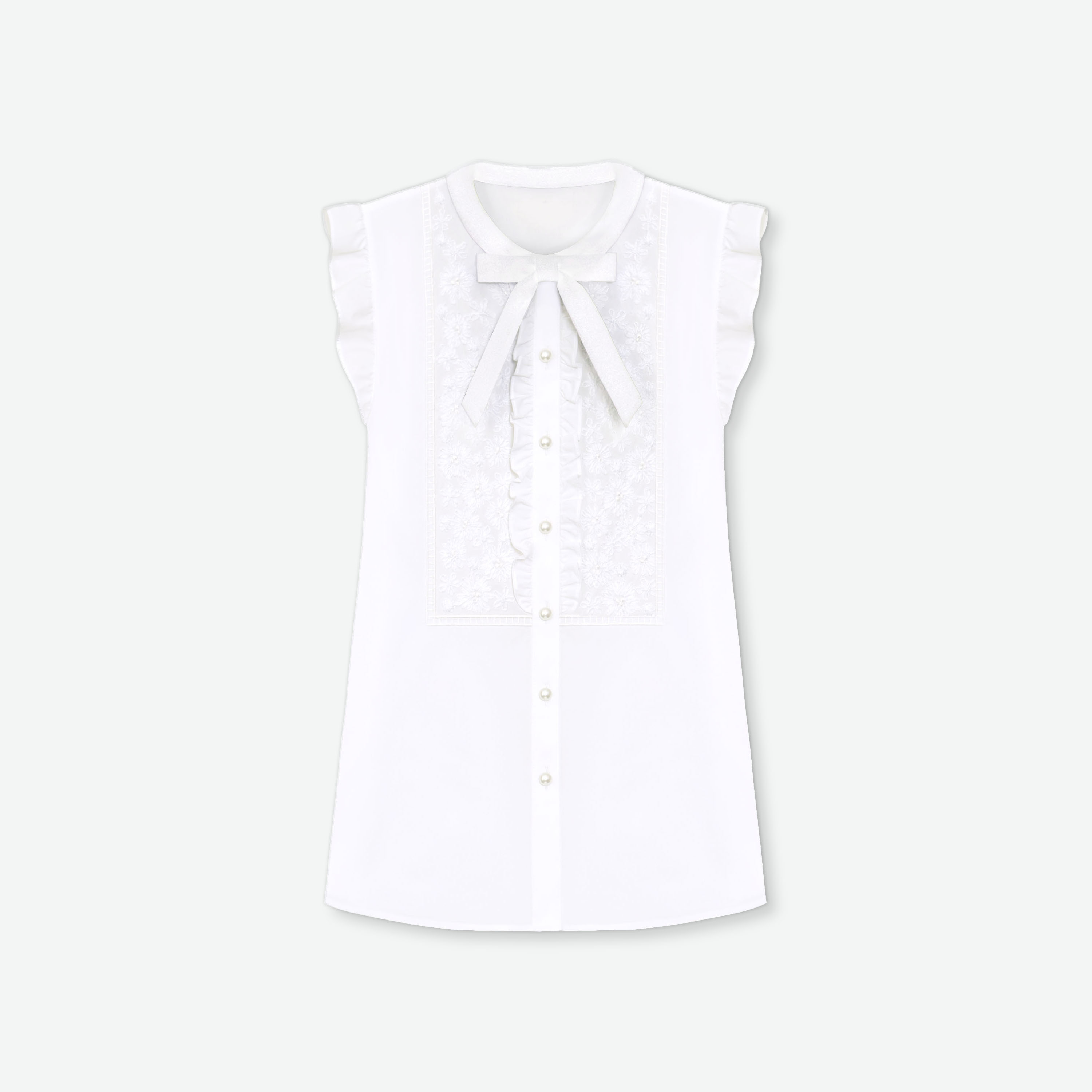 Frill Ribbon Blouse