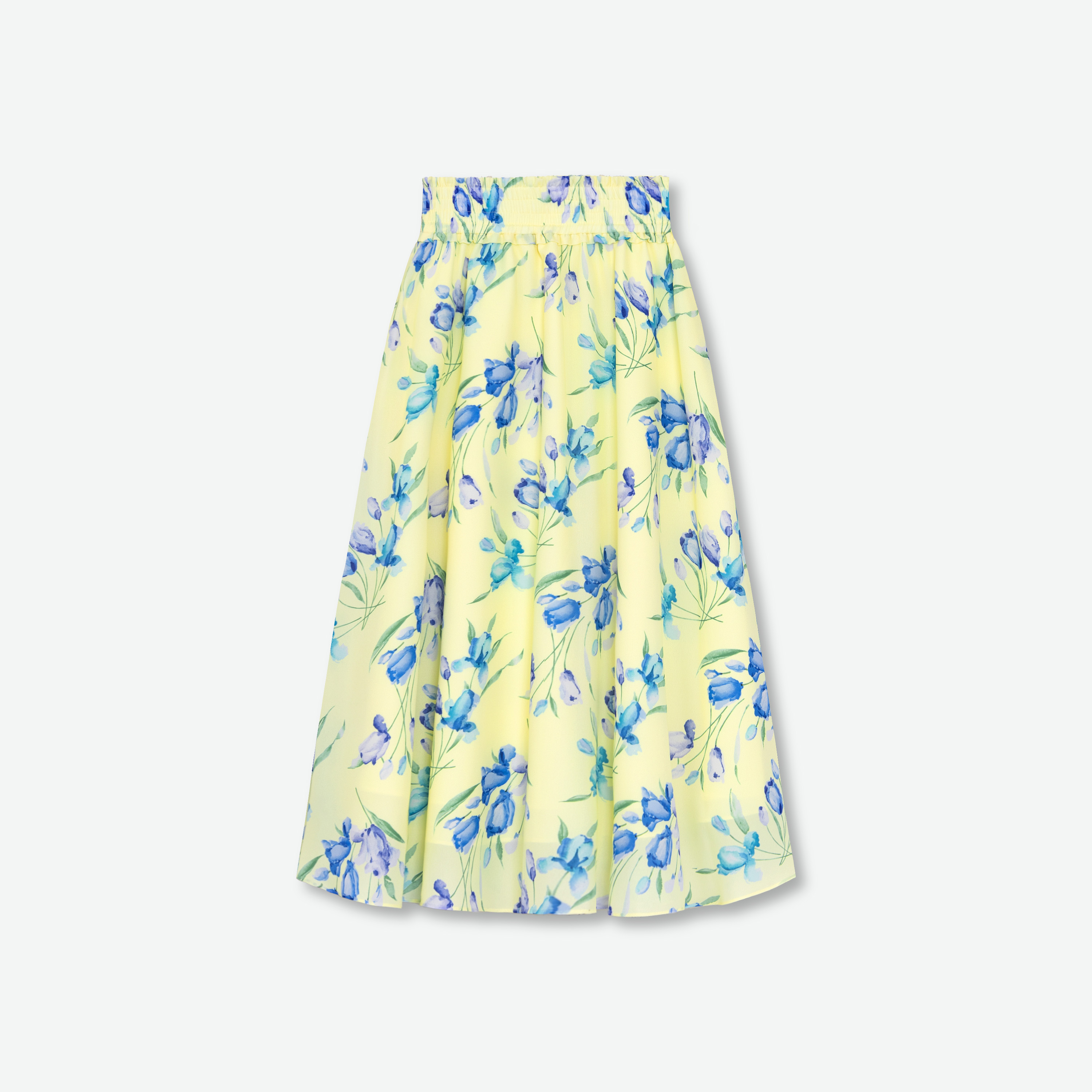 Gathered Flare Skirt