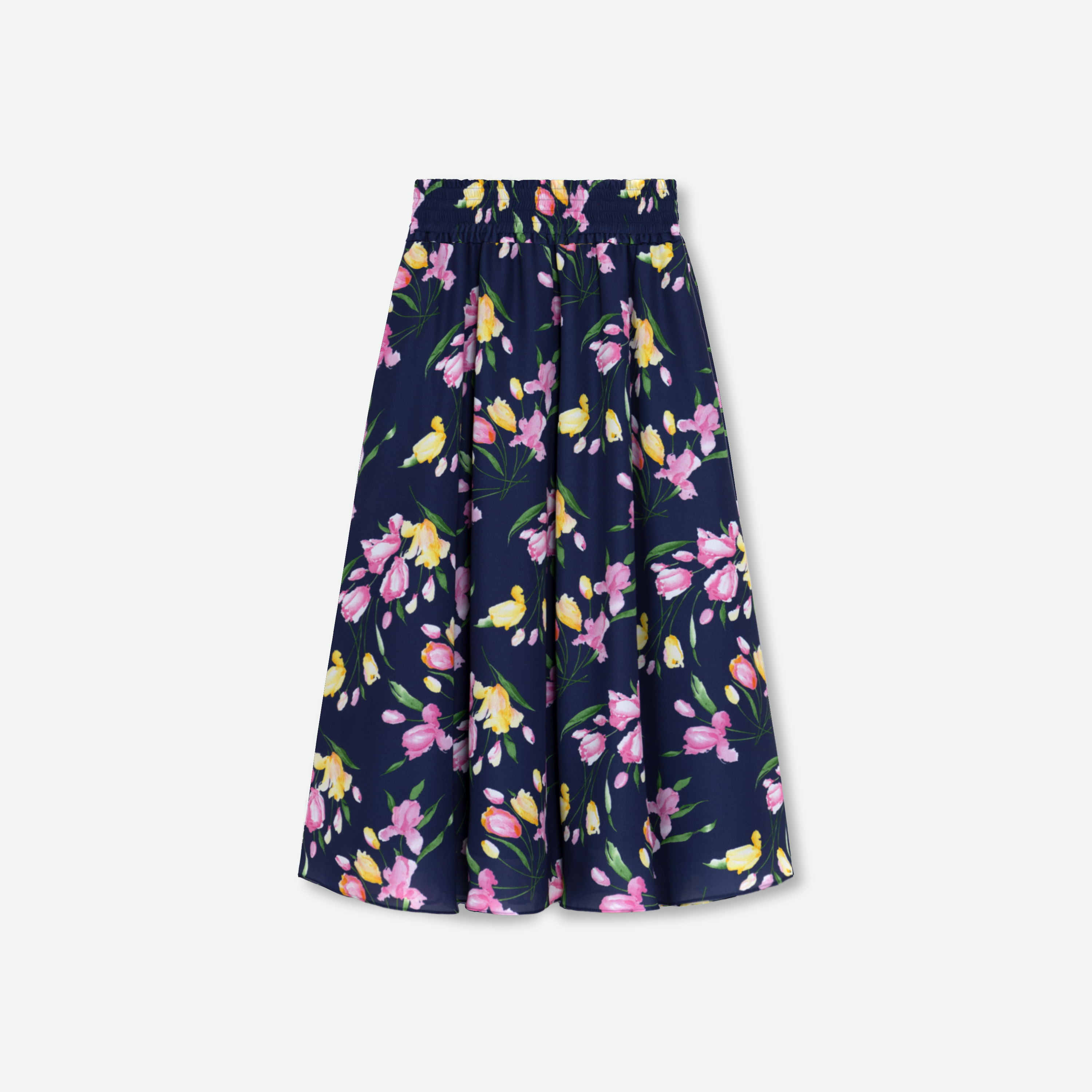 Gathered Flare Skirt