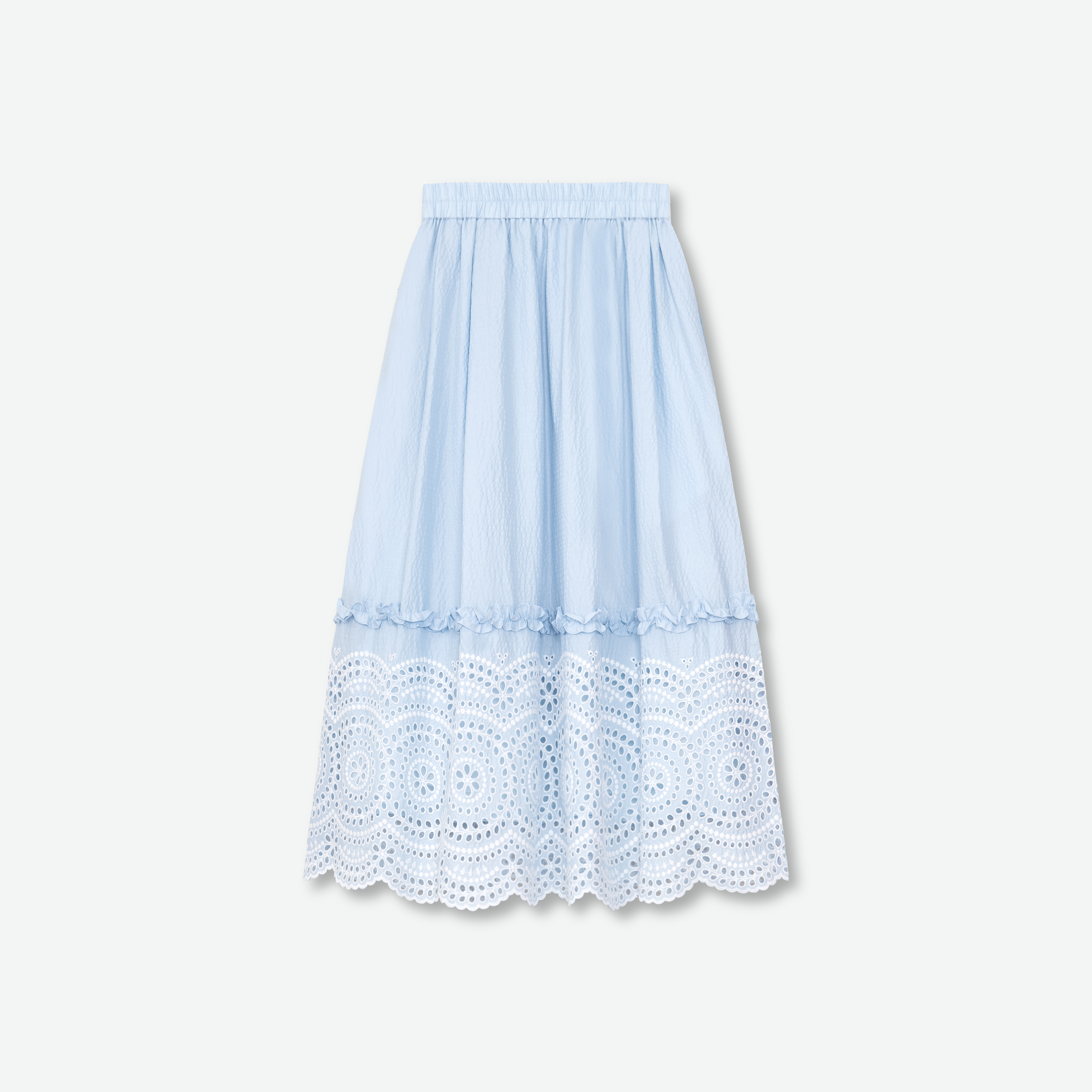 Gathered Flare Skirt
