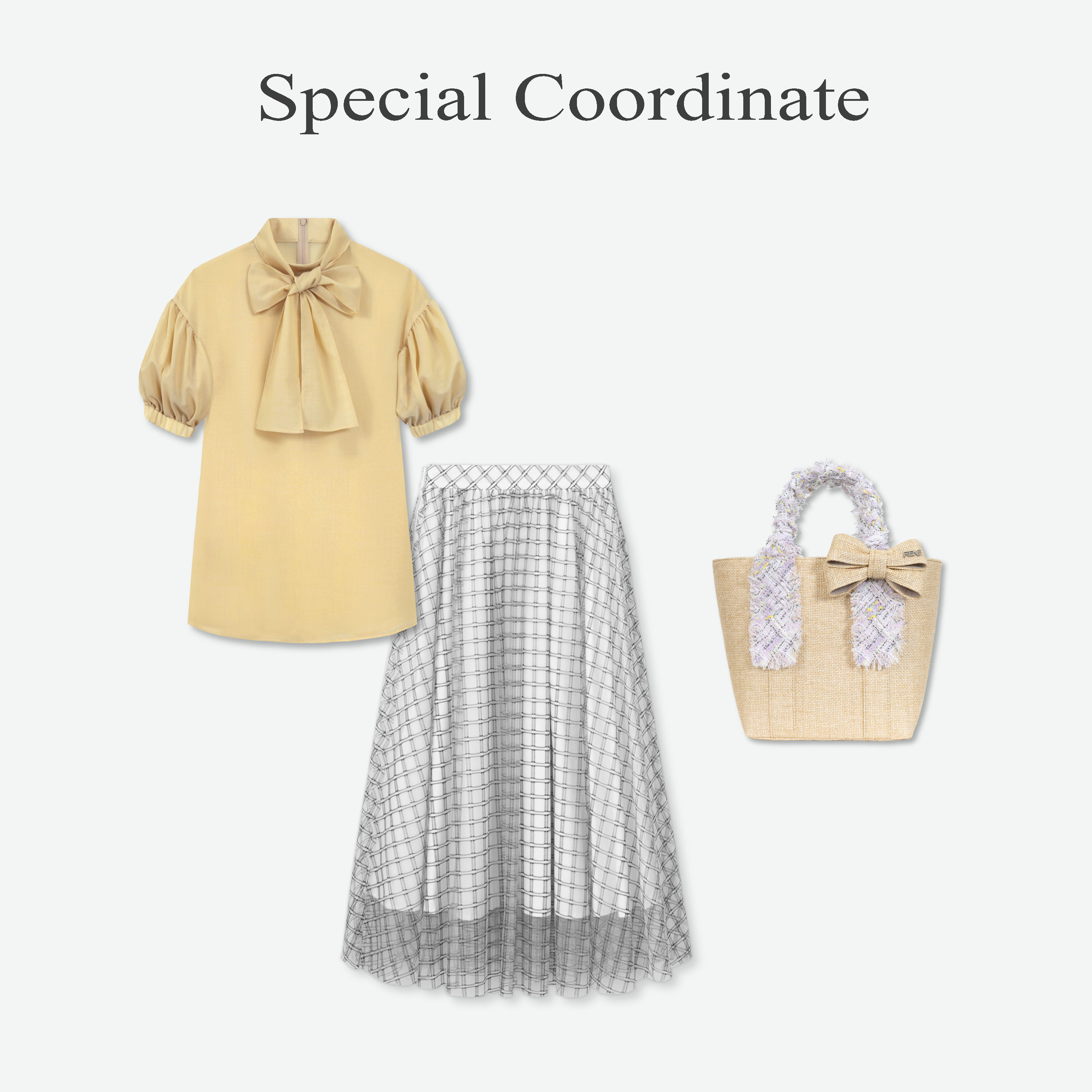Rene 　美品リボンブローチ付きスーツ René